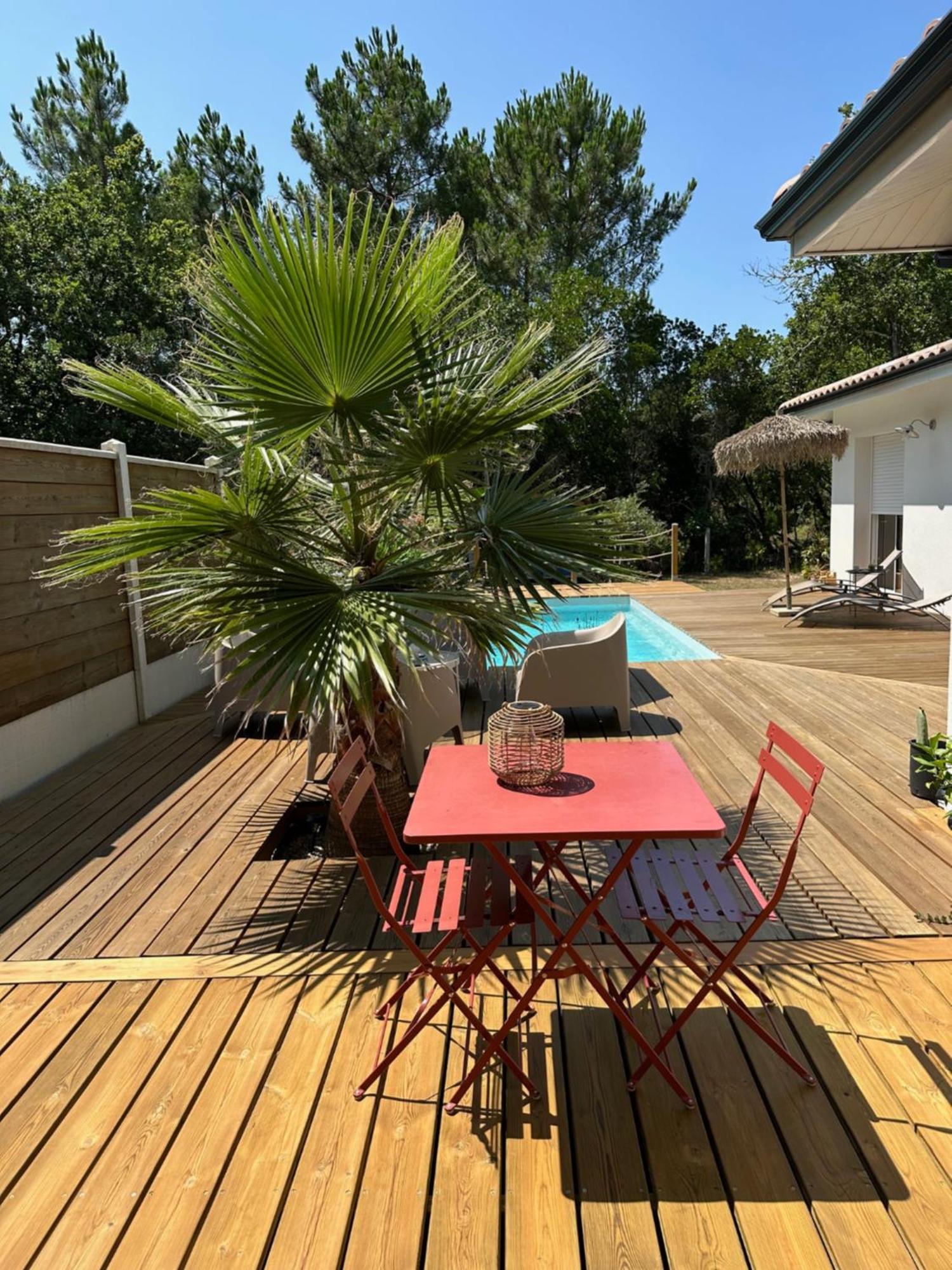 Bed and Breakfast Chez Karine & Eric Le Teich Exterior foto